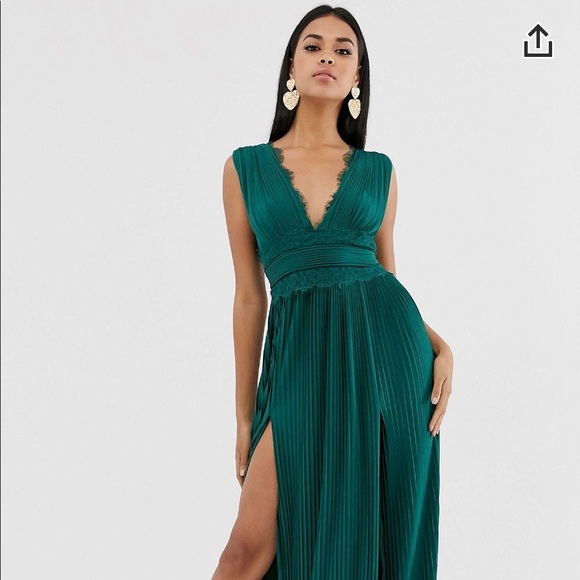 Green Maxi Dress - Picture 1 of 3